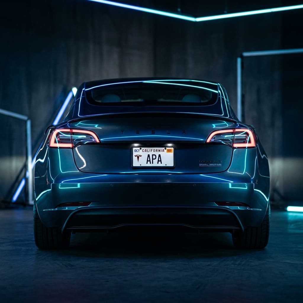 Tesla Model 3 premium parts rear view